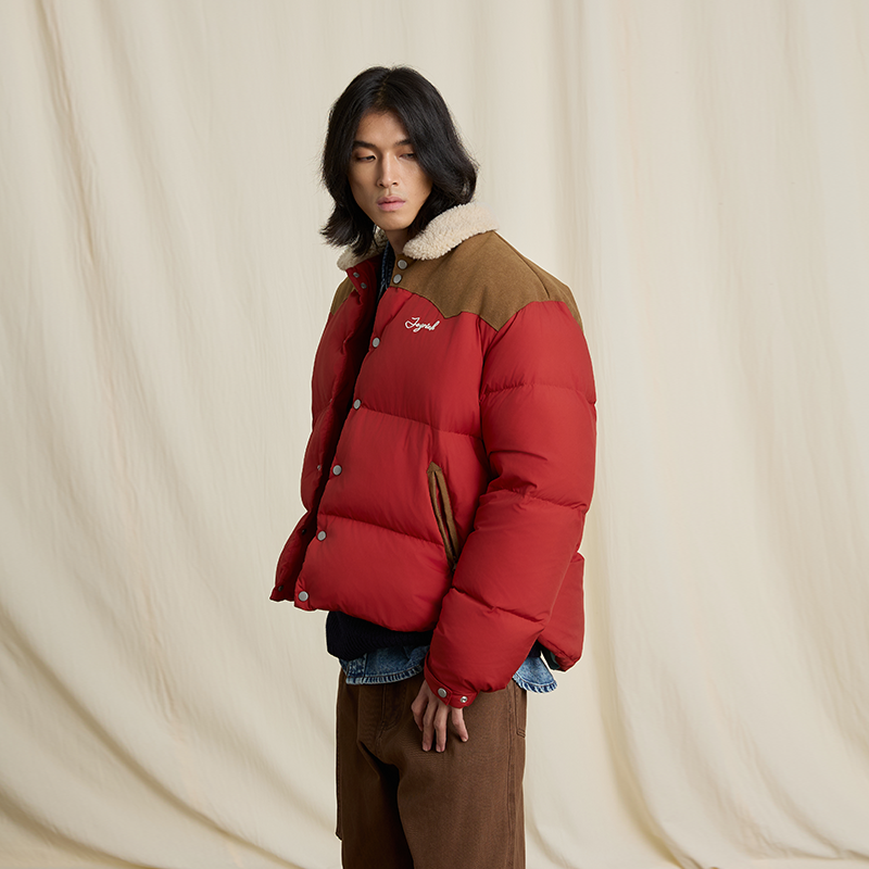 JOYRICH 24冬季新品男女同款宽松舒适加厚白鸭绒面包服羽绒服