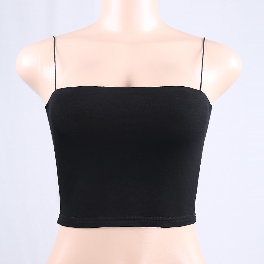 2023 combed cotton sling tube top spot精梳棉吊带抹胸女装 - 图1