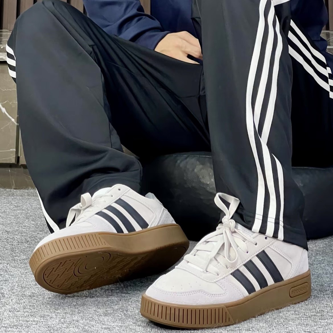 阿迪达斯adidas neo D-PAD男女经典休闲秋冬百搭复古板鞋,淘宝优惠券,粉丝福利购,淘宝优惠卷