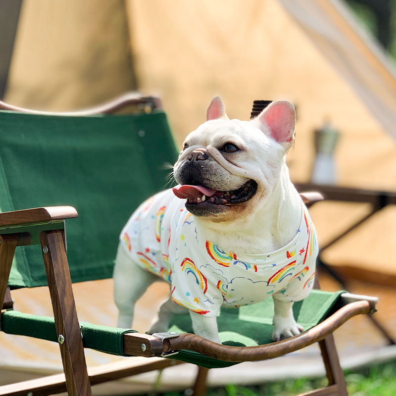 法斗衣服夏季薄款狗狗居家睡衣巴哥英牛中型犬夏天透气斗牛犬夏装 - 图2