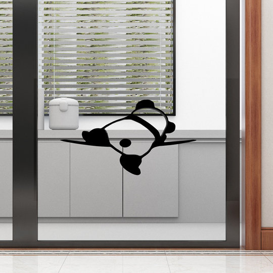 Cartoon red panda creative stickers 3D three-dimensional wall stickers layout living room bedroom bedside background wall decorations