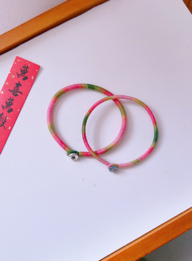 春夏小清新精编高光泰蜡线金刚结成品手绳手链可穿配饰女闺蜜礼物