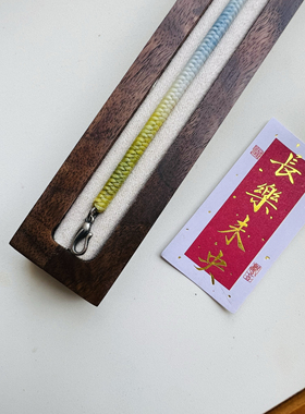 奶梨高光泰蜡金刚结925银扣手工编织手绳手链男女情侣礼物可定制