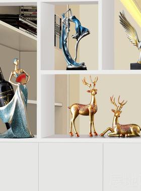 高档视柜柜轻电奢酒柜装书饰品摆件办公室大气展示柜摆设柜子工艺