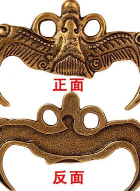 纯铜蝙蝠福鼠吊金钱横梁压顶六帝五帝钱铜钱金钱蝙蝠家居化横梁挂