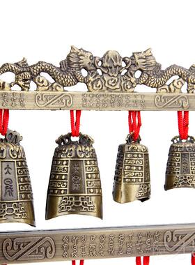 正品中式合金奏乐器古仿双婚层编演钟模型摆件工艺品庆影视道具