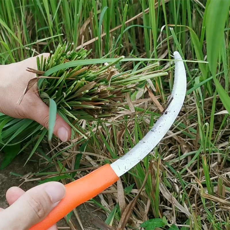 割韭菜专用小镰刀信得利镰刀割草刀锯齿镰刀农用全钢割韭菜专用刀-图0