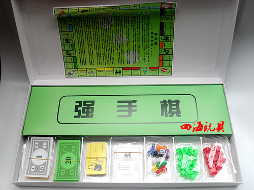 80后怀旧玩具大号长盒强手棋老版游戏棋益智聚会桌游富翁游戏纸币 - 图2