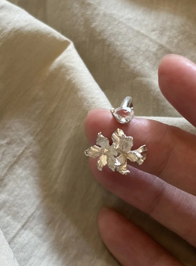 悦己s925纯银戒指女小众设计感高级轻奢食指戒时尚个性开口指环