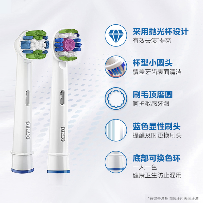 博朗OralB/欧乐b电动牙刷全自动成人男女D12美白电动牙刷情侣套装 - 图0