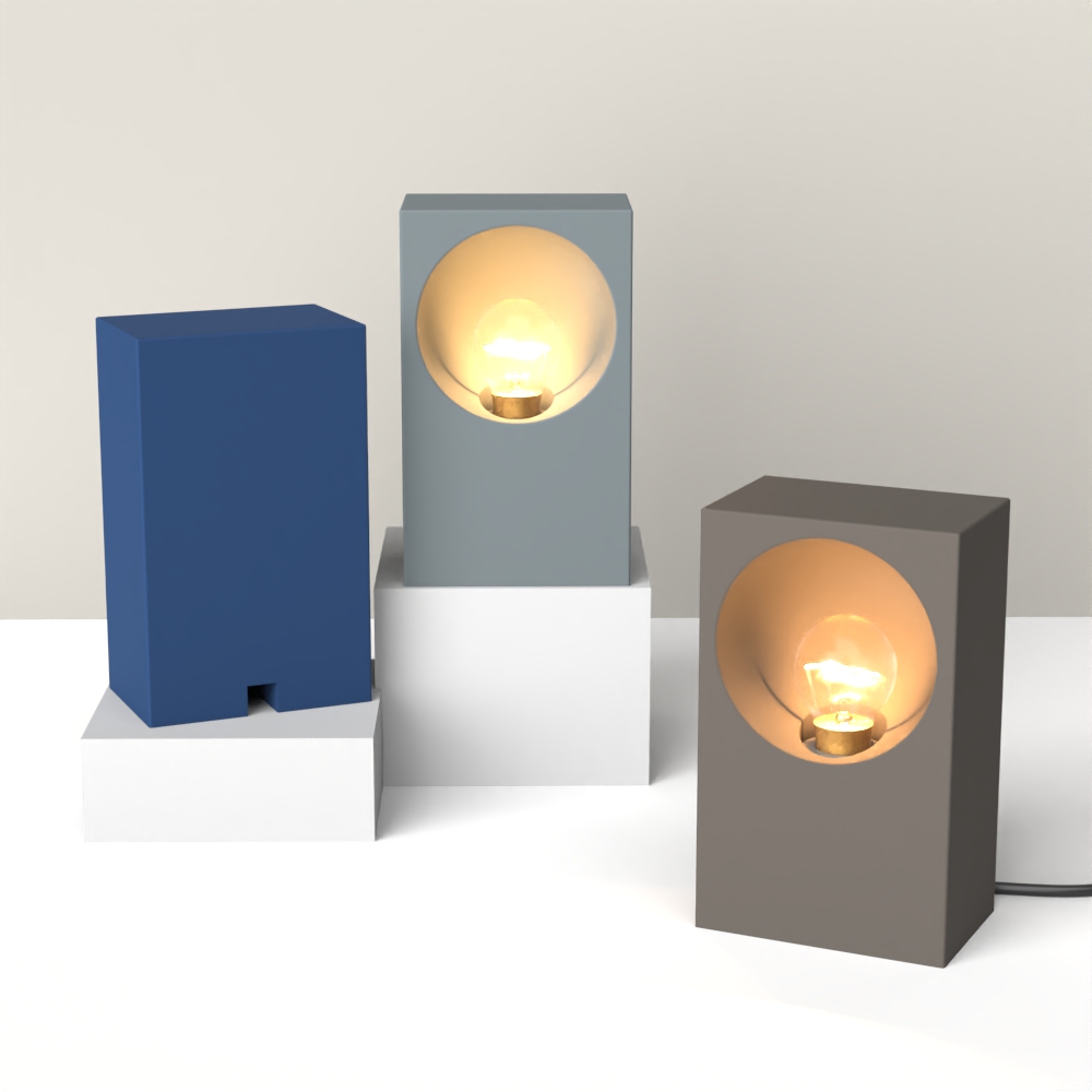 diy灯座水泥模具创意长方形卧室床头灯树脂模具灯罩石膏硅胶模具 - 图0