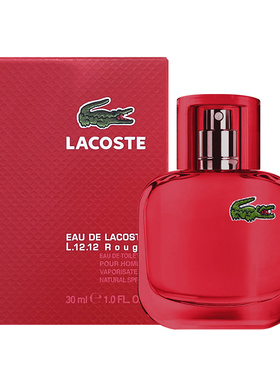 Lacoste鳄鱼蓝白红色男士淡香水
