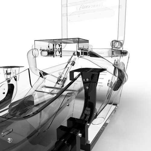 AZRACING模拟赛车方向盘支架座椅 方程式座椅支架 支架系列 - 图3