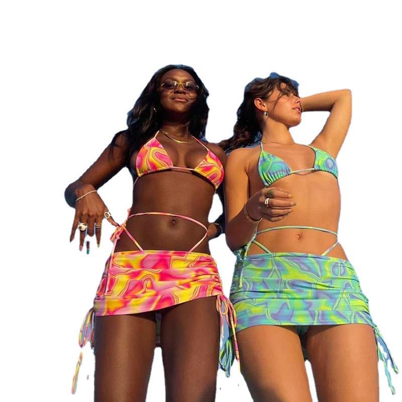 Women's inner vest, hip hugging short skirt, swimsuit, - 图2