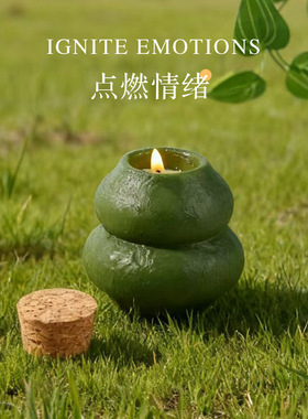 ins香薰蜡烛创意香氛家居小众高级摆件伴手浪漫圈圈助眠民宿低温