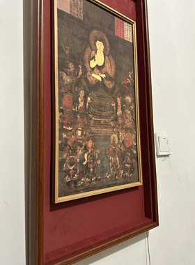 唐卡药师佛国画高端定制送礼品