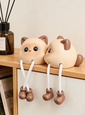 客厅玄关置物架洞洞板吊脚娃娃摆件装饰品电视柜墙上创意可爱家居