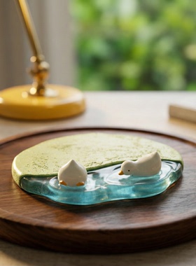 韩系卡通天使钓鱼少女树脂摆件