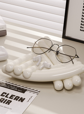 【奶油风饰品收纳盘】