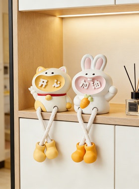 房间卧室置物架洞洞板吊脚娃娃摆件装饰品儿童墙上创意可爱家居