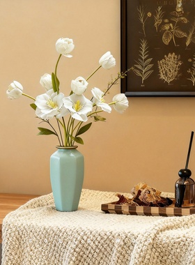 新中式陶瓷花瓶几何造型装饰摆件