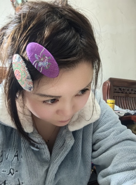 真丝名家宋锦手缝发夹拜拜夹水滴夹8.5直播间选花色