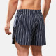 TOMATOPAPA Men's Retro Striped Shorts Slit Loose Breathable Casual Straight Running Fitness Pants