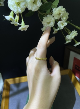 足金仲夏之约戒指