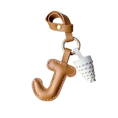 Подвеска ручной работы, брендовый брелок, из натуральной кожи, популярно в интернете