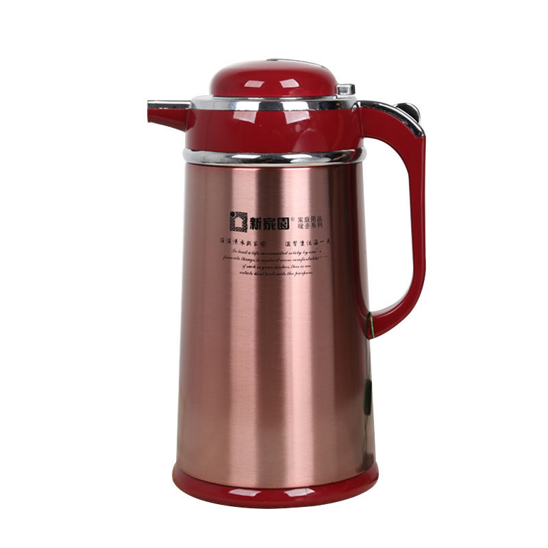 新家园不锈钢保温壶家用热水瓶按压式热水壶办公家用大容量暖壶,淘宝优惠券,粉丝福利购,淘宝优惠卷