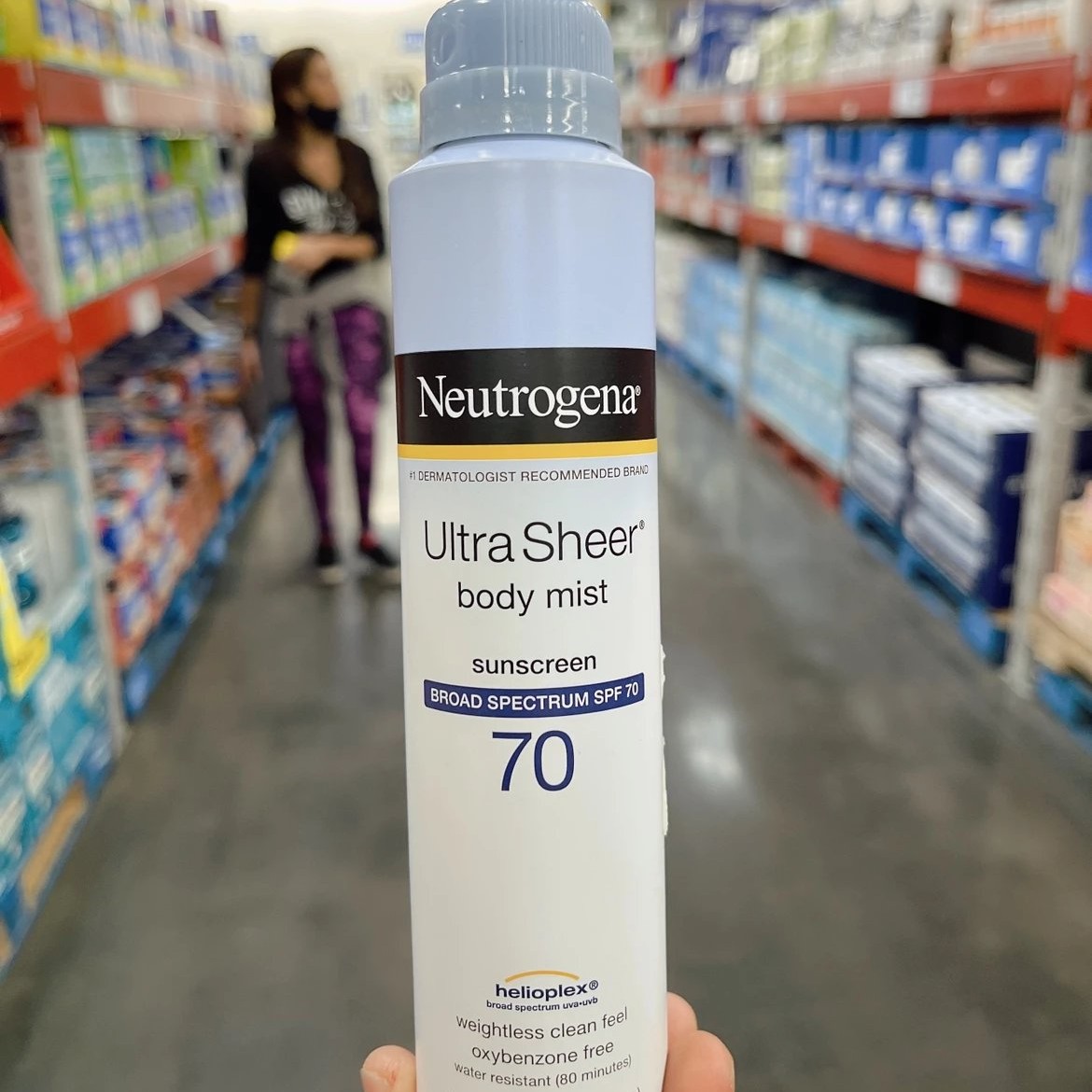 美国直邮 Neutrogena露得清防晒喷雾SPF70防紫外线防水防汗141g*3