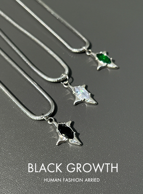 项链男款2025年新钛钢不掉色欧美高级感嘻哈潮酷配饰品