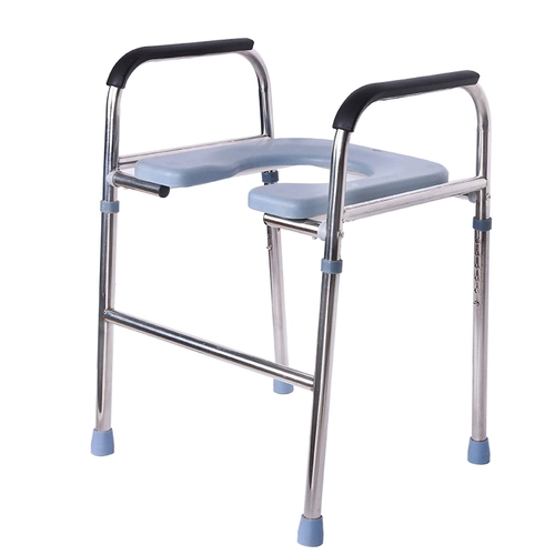 Старик, сидящий в туалетном туалете, табурет, чтобы приседать на яме, чтобы сменить туалет сиденья, беременная женщина, чтобы использовать туалет, пожилой туалет, увеличить подлокотник