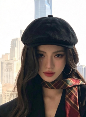 八角前进贝雷帽女显脸小大头围男