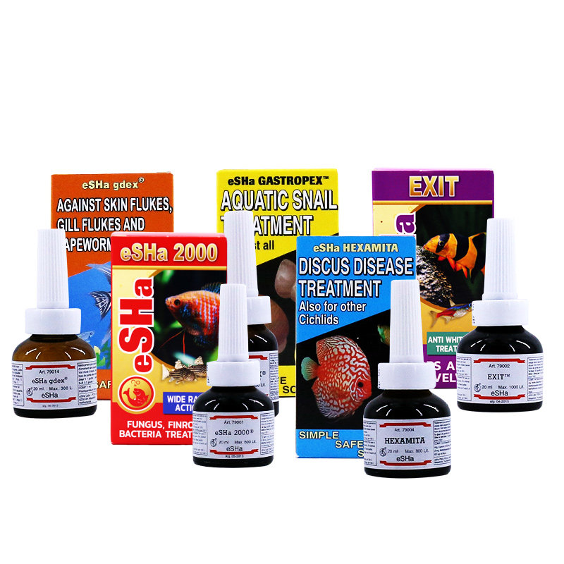 荷兰鱼医生艾莎Esha2000白点胡椒EXIT头洞除蜗螺水质处理剂非鱼药,淘宝优惠券,粉丝福利购,淘宝优惠卷