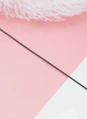 纯手工编织黑色锁骨链