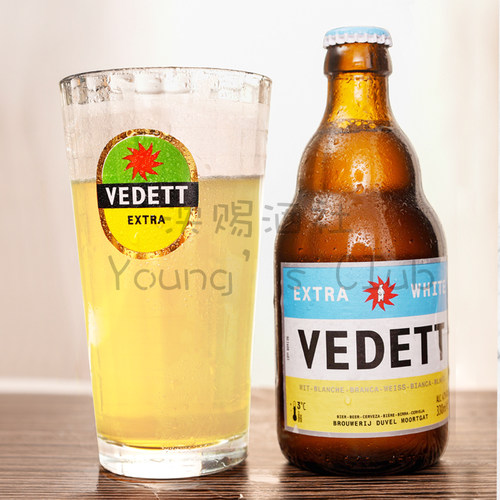 整箱 比利时风味 白熊啤酒Vedett精酿小麦白啤酒330ml*24瓶 - 图1