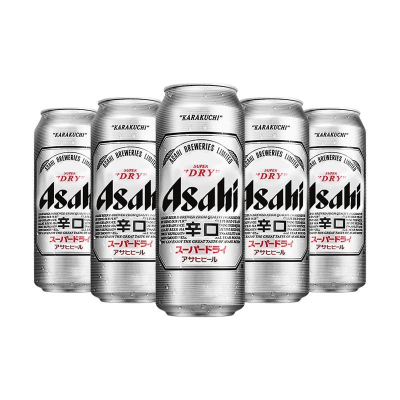 现货！Asahi朝日啤酒超爽生啤酒500ml*24罐国产整箱黄啤酒辛口-图2