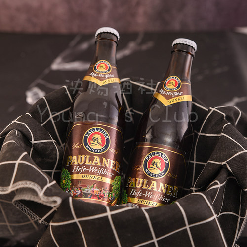 整箱 德国进口柏龙白保拉纳黑啤酒 宝莱纳小麦黑啤paulaner 500ml - 图0