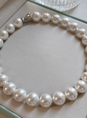 澳白珍珠项链女2025新款爆款大颈链轻奢小众高级感正品官方旗舰店