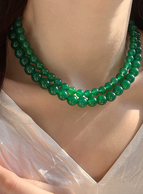 冰种玉髓项链冰透2025年