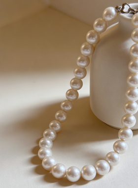 澳白珍珠项链女2026新款爆款大颈链轻奢小众高级感正品官方旗舰店