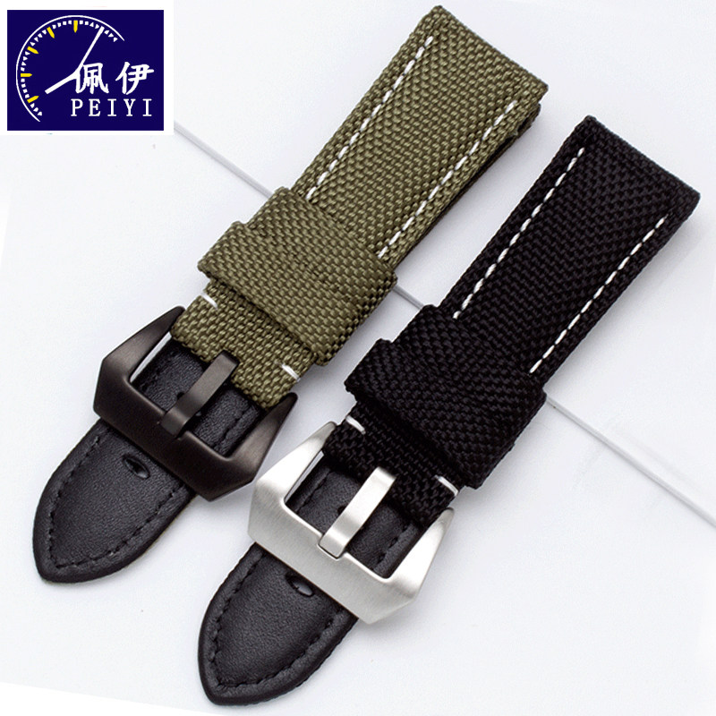 尼龙运动防水沛纳海手表带帆布表带 佩伊配件