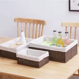 Японская настольная ткань, коробка для хранения, игрушка для домашнего использования, плетеная корзина для хранения