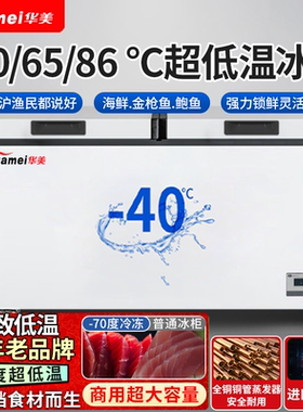 华美-40℃可控温商用速冻冰柜