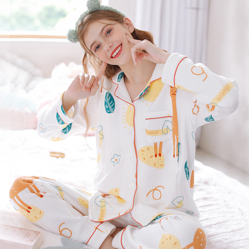 月子服秋冬季纯棉产后10月份11睡衣 静孕家居服套装