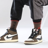 Air Jordan 1, трендовые хлопковые розовые баскетбольные носки