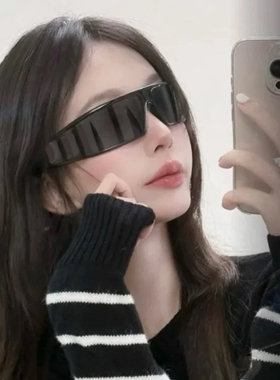 2025网红欧美风发箍黑色墨镜女
