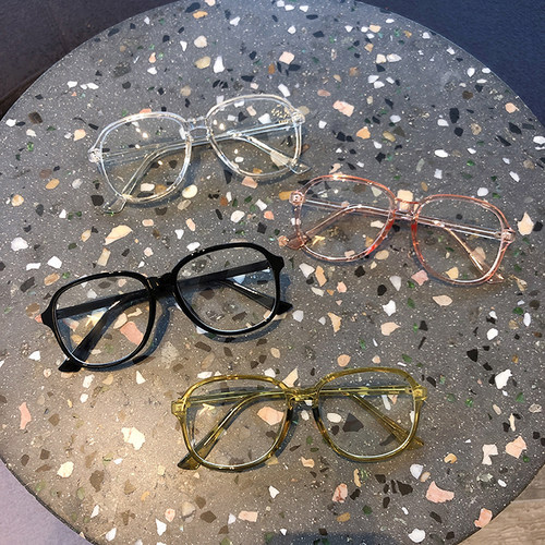 ins网红倪妮同款眼镜框近视透明平光镜女大脸超轻圆脸显瘦文艺潮 - 图2