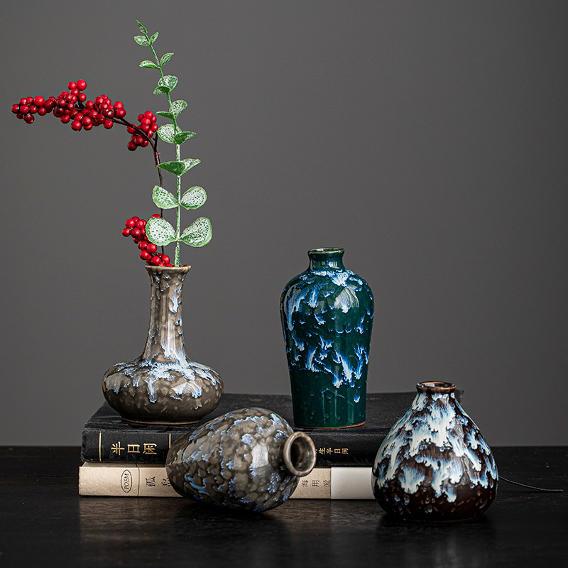 陶瓷花瓶桌面餐厅客厅花插仿真花假花玄关酒柜摆件装饰品花束摆设,淘宝优惠券,粉丝福利购,淘宝优惠卷